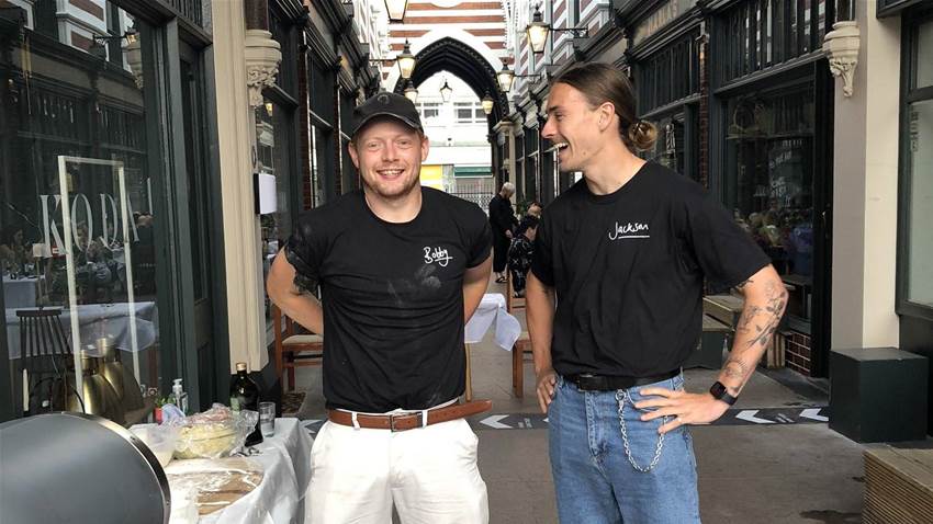 Clubless Socceroo enjoying dishing up pizza in UK Clubless Socceroo enjoying dishing up pizza in UK