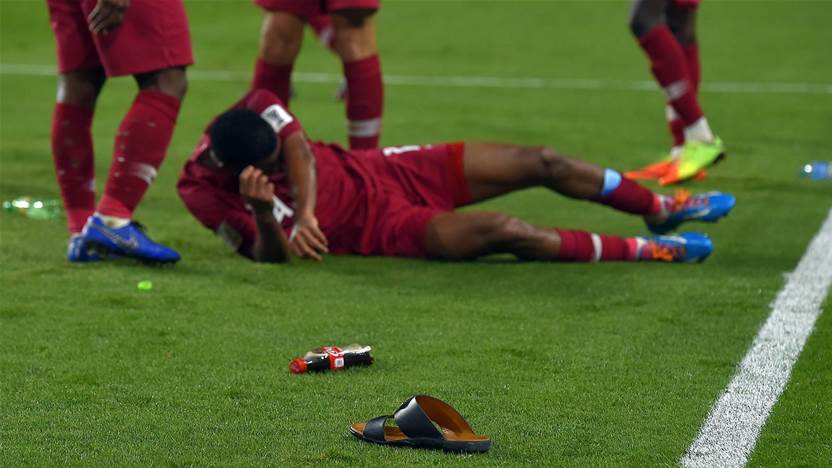 Ugly scenes as Qatar thrash UAE to reach Asian Cup final