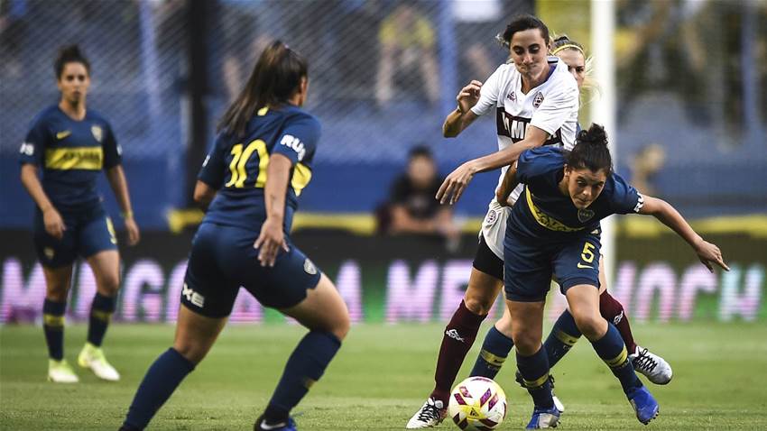 Women's football is professional in Argentina