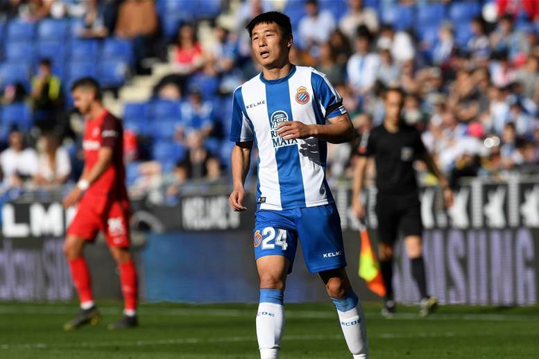 Espanyol star Wu Lei faces off with Lionel Messi in the Catalan Derby