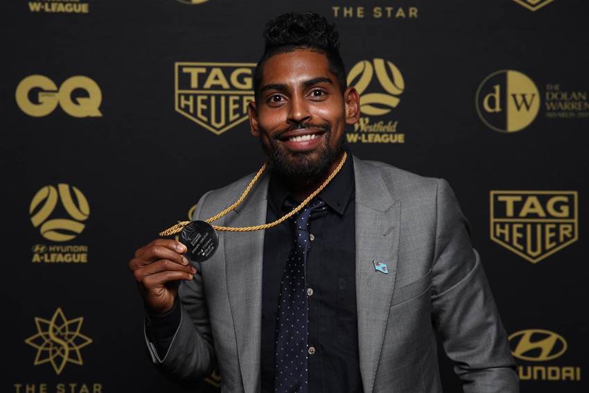 Krishna honoured with Johnny Warren Medal Krishna honoured with Johnny Warren Medal