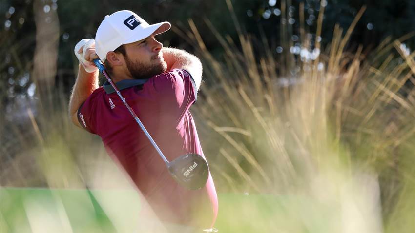 Hatton beats jet lag to lead CJ Cup Hatton beats jet lag to lead CJ Cup