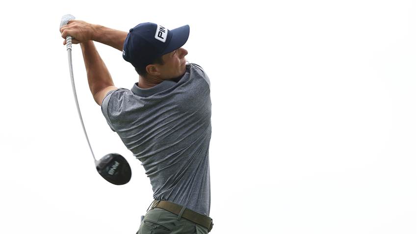 Eye injury forces Hovland out of U.S Open Eye injury forces Hovland out of U.S Open