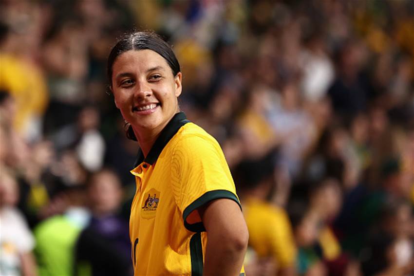 What on earth went through Sam Kerr&#8217;s mind as she led the Matildas out in Grenoble?