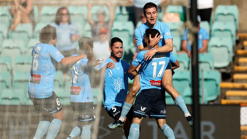 Caceres double helps Sydney down A-League opponent Mariners