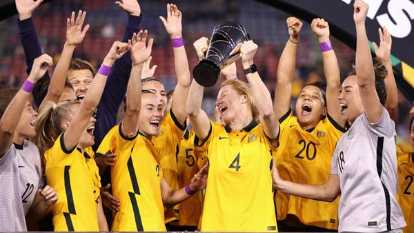 Matildas celebrate Cup of Nations: 'It's been phenomenal'