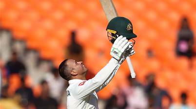 Khawaja’s century leads Australia’s strong start