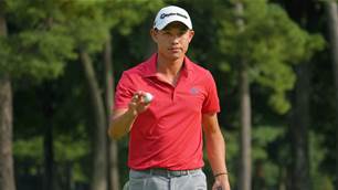 Morikawa feeling at home as he leads in Japan
