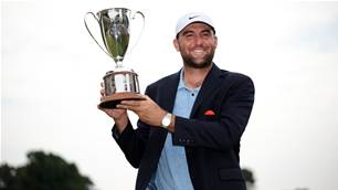 Scheffler outlasts Kim, green intruders for sixth title