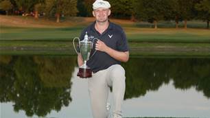 Extra time chip-in wins Hall first PGA Tour title
