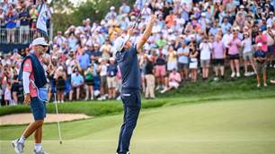 Last man Bradley wins BMW Championship and surges into Tour Championship finale