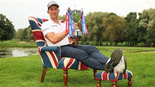 Norgaard survives late stumble to claim British Masters