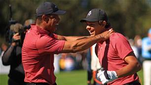 Charlie Woods makes hole-in-one but Langers win playoff