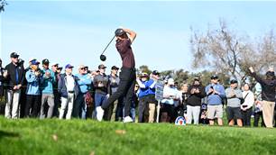Career-best opening round gives Aberg two-shot lead