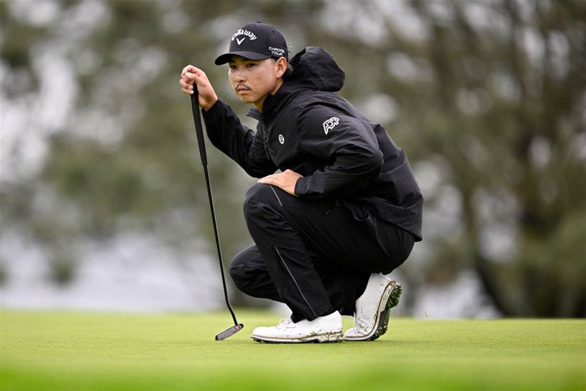 Min Woo Lee in contention at wet Torrey Pines Min Woo Lee in contention at wet Torrey Pines