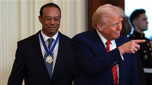 'Love is in the air': Woods confirms Trump relationship