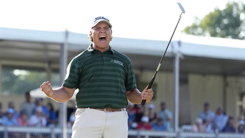 Young gun survives epic playoff for first PGA success Young gun survives epic playoff for first PGA success