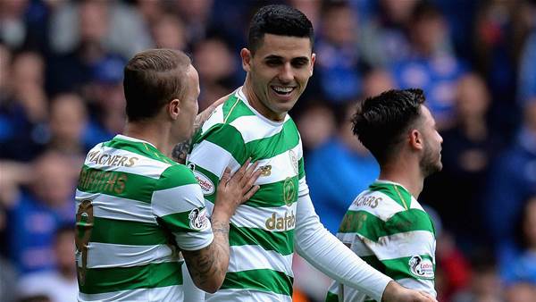 Rogic mobbed at Celtic supporters bar in Sydney