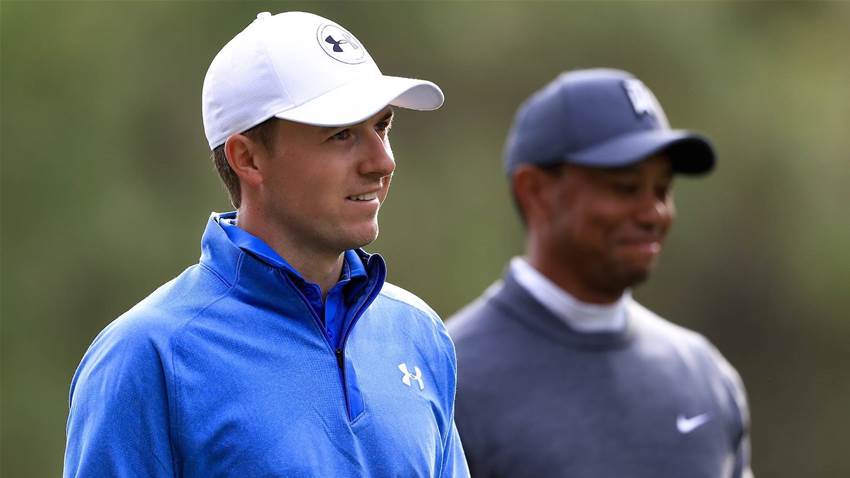 Tiger taking Masters pressure off Spieth Tiger taking Masters pressure off Spieth