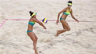 Beach volleyball duo create history
