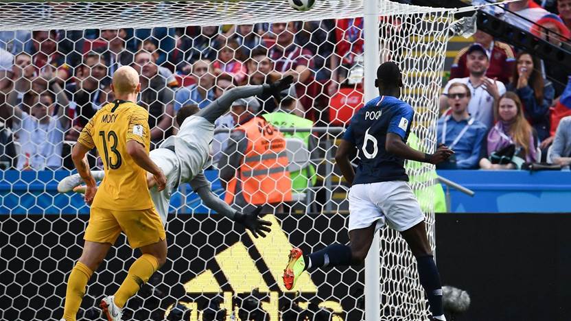 Pogba earns France 2-1 victory over Australia