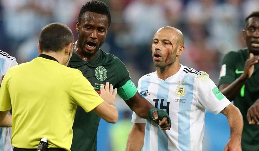 Mikel: Referee failed to award 'clear penalty' against Argentina Mikel: Referee failed to award 'clear penalty' against Argentina