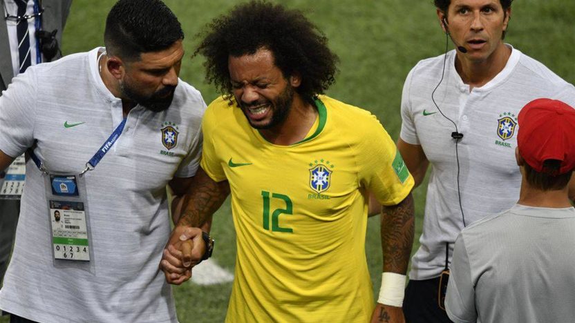 Brazil's Marcelo subbed due to back spasm - Tite