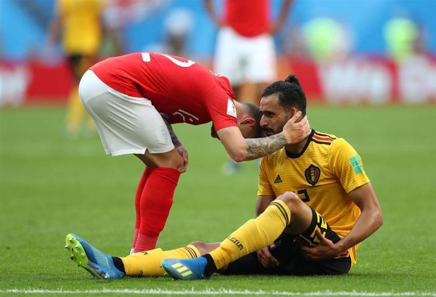Chadli injured during third place play-off against England Chadli injured during third place play-off against England