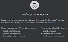 Chrome's Incognito Mode has loophole