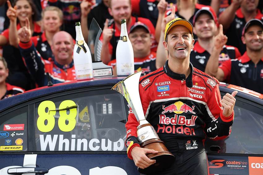 Whincup prevails in drama-filled Newcastle decider Whincup prevails in drama-filled Newcastle decider