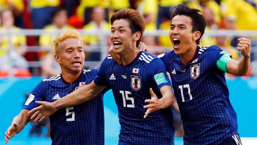 Japan beat 10-man Colombia 2-1 in Saransk