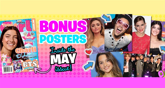 BONUS posters inside the May issue and more!