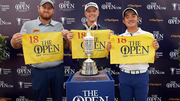Top Aussie Open trio earn place into The 149th Open Championship