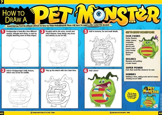 How To Draw A Pet Monster How To Draw A Pet Monster