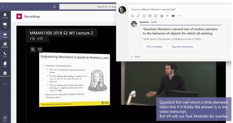 UNSW adds Question bot to online classroom for engineering students