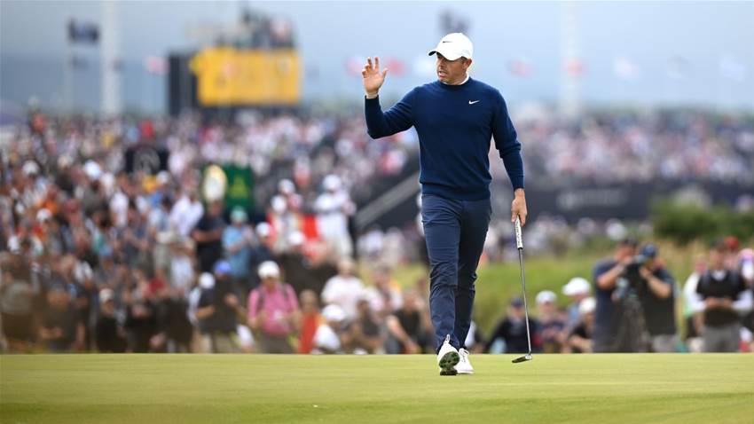 McIlroy excited for Open weekend after "solid" round McIlroy excited for Open weekend after "solid" round
