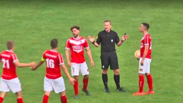 Watch! Referee scores goal in Holland