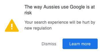 Google weaponises search platform in fight against proposed media code