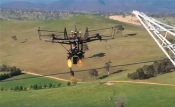 TransGrid deploys drones to perform power line work
