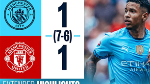 City edge rivals Man United on penalties for Shield win