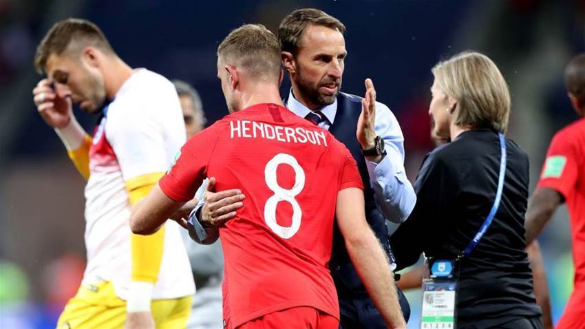 Southgate pleased with teams' attacking endeavors Southgate pleased with teams' attacking endeavors