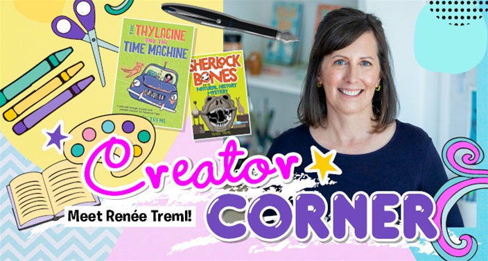 TG Creator Corner with Sherlock Bones and Ollie and Bea creator, Renée Treml TG Creator Corner with Sherlock Bones and Ollie and Bea creator, Renée Treml