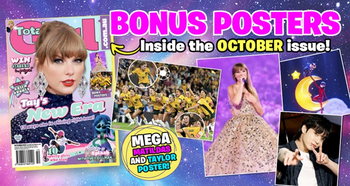 BONUS POSTERS: Tay Tay, Matildas, Halle Bailey, Barbie and more! BONUS POSTERS: Tay Tay, Matildas, Halle Bailey, Barbie and more!