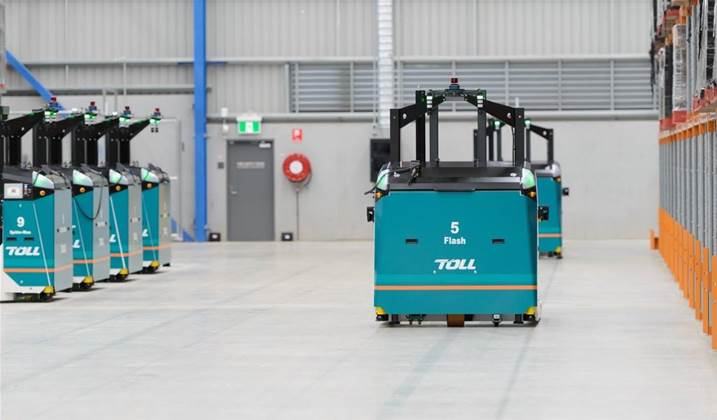 Toll deploys driverless forklifts to shift pallets