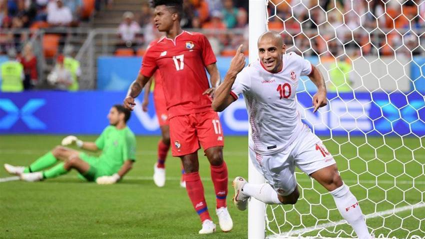Tunisia beat Panama 2-1 to finish third in Group G