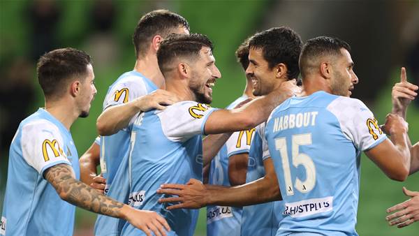 Leckie double helps City rout Sydney FC