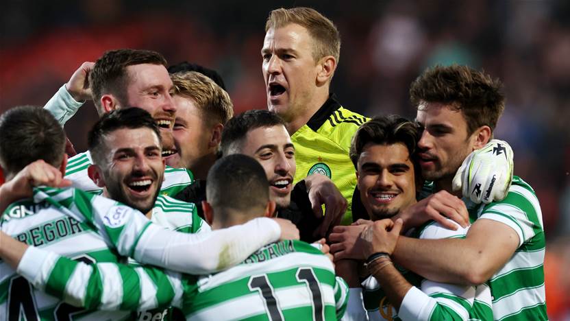 'Pretty special, mate' - Postecoglou's Celtic lift Scottish Premiership title