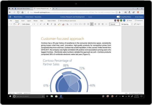 Microsoft revamps Office 365 with new look, ribbon and AI search