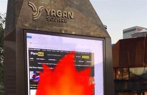 Browser left open on Perth's Yagan Square touchscreen