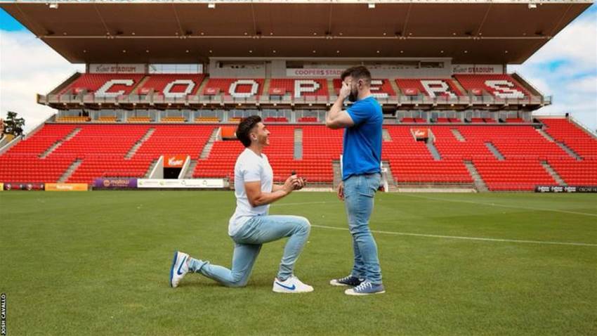 Reds' trailblazer Cavallo engaged at Coopers Stadium Reds' trailblazer Cavallo engaged at Coopers Stadium